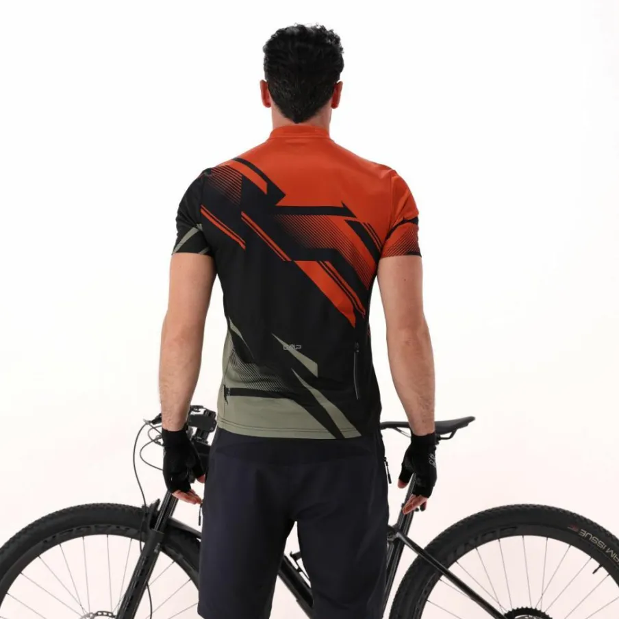 Uomo CMP Polo E T-Shirt^T-shirt da ciclismo da uomo con taschino sul retro