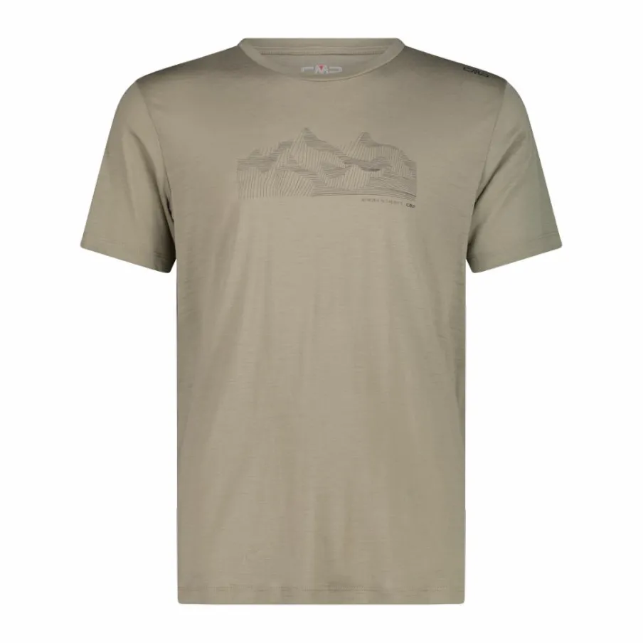 Uomo CMP Polo E T-Shirt^T-shirt in Performance Merino da uomo
