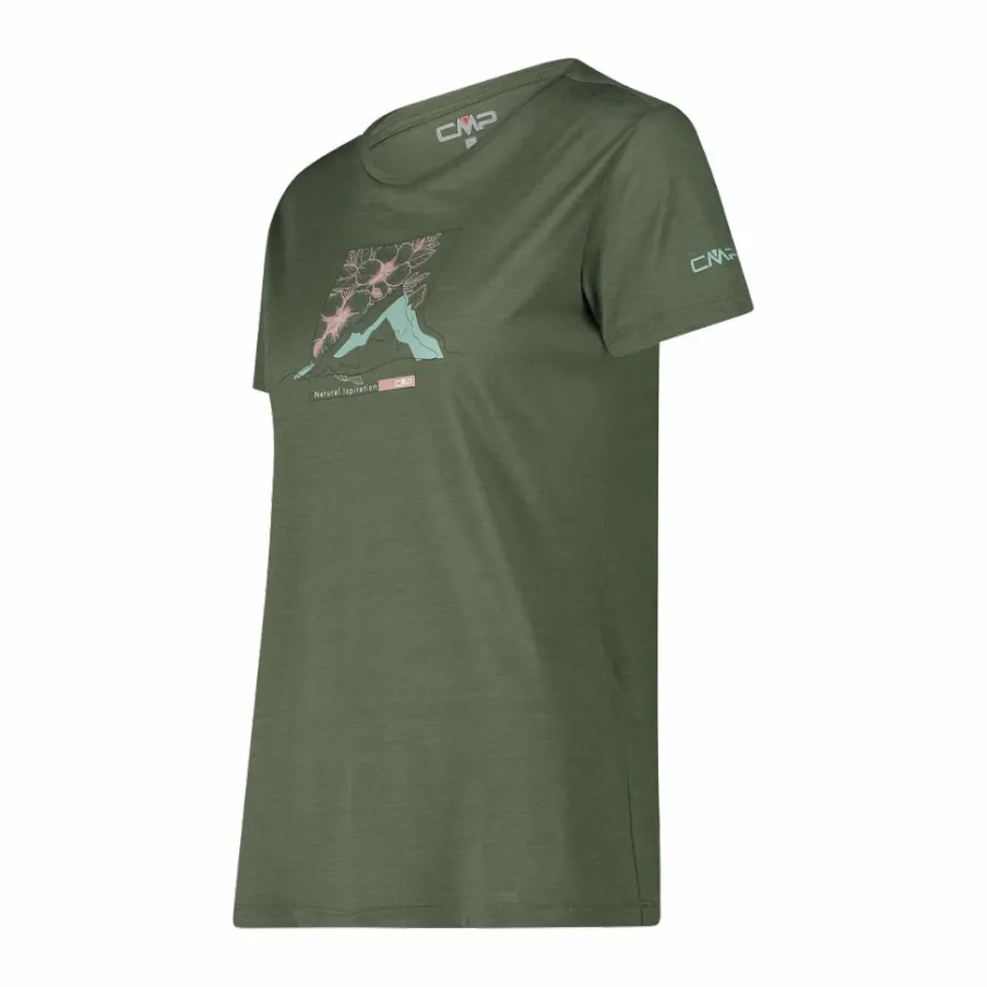 Donna CMP Polo E T-Shirt^T-shirt in Performance Merino da donna