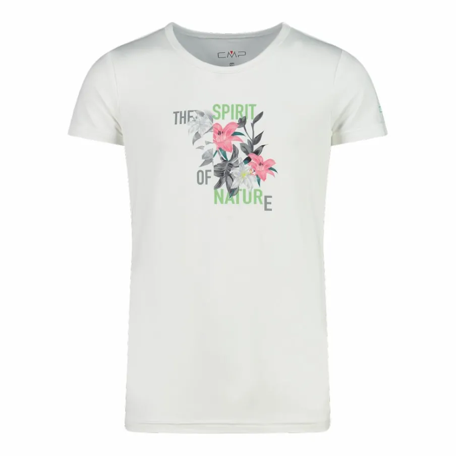 CMP T-Shirt^T-shirt in tessuto tecnico con stampa sul fronte da bambina