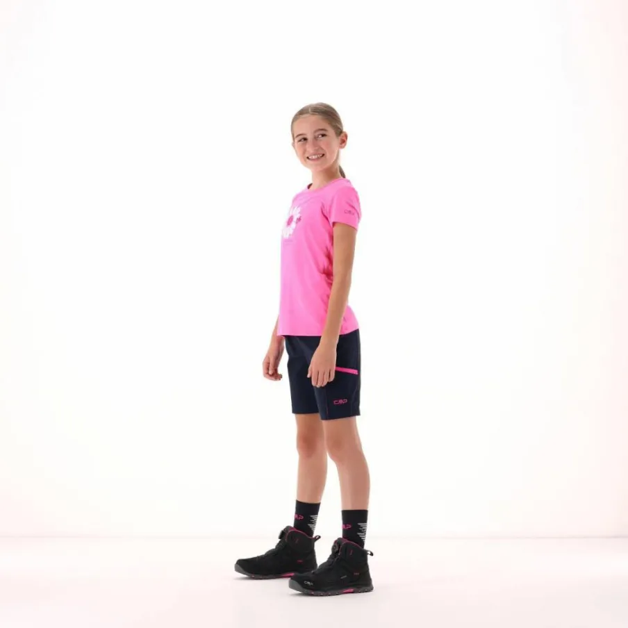 CMP T-Shirt^T-shirt in tessuto tecnico con stampa sul fronte da bambina