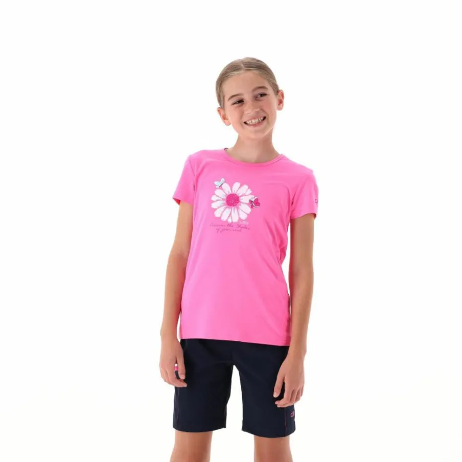 CMP T-Shirt^T-shirt in tessuto tecnico con stampa sul fronte da bambina