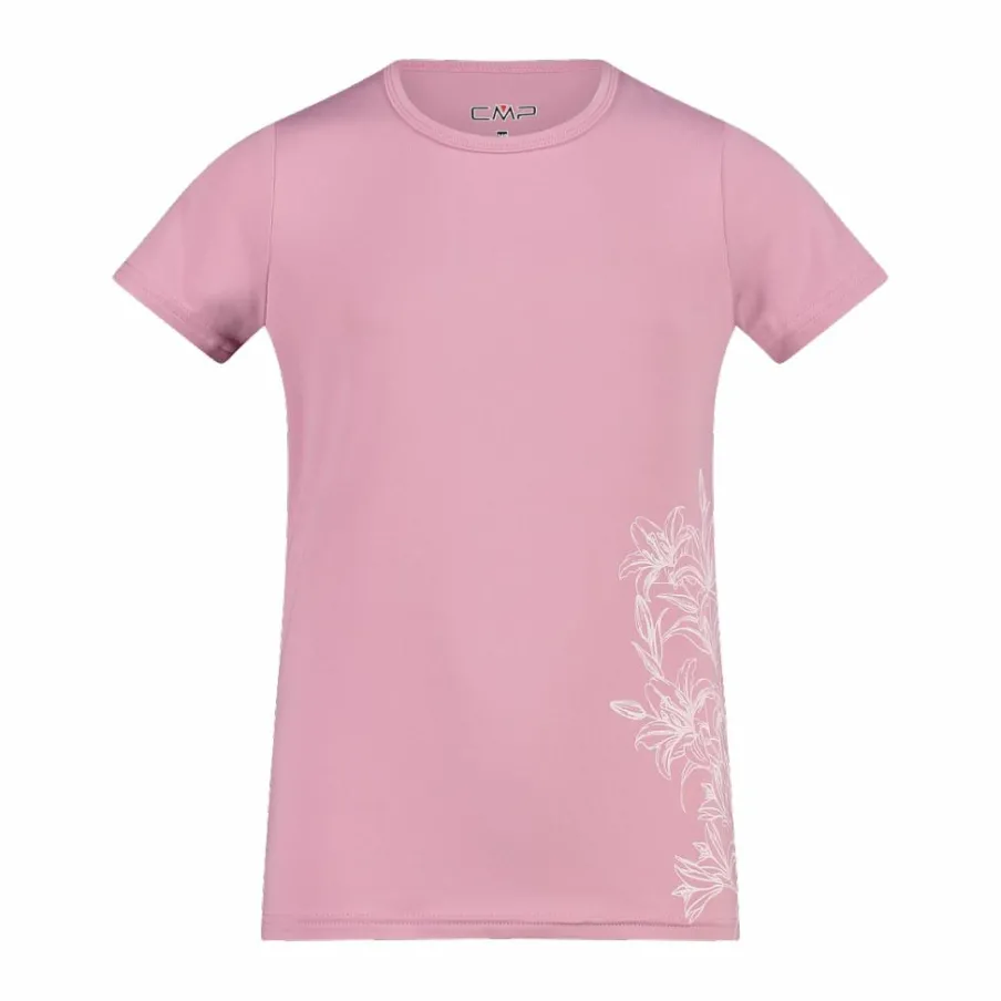 CMP T-Shirt^T-shirt in tessuto tecnico con stampa sul fronte da bambina