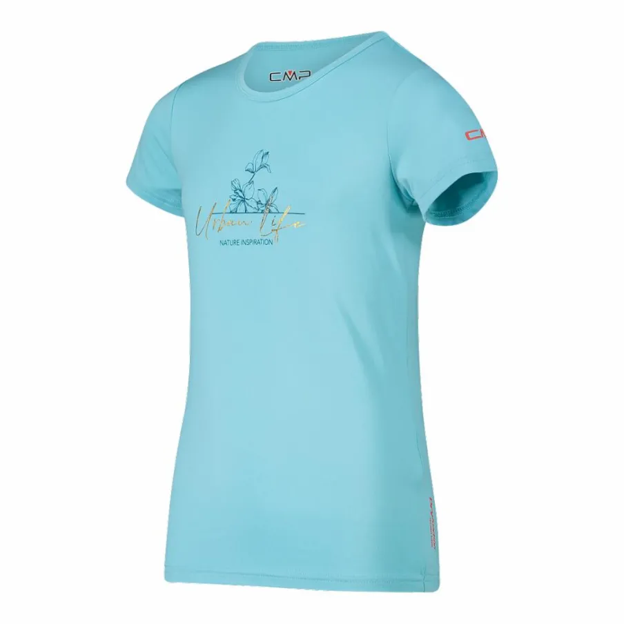 CMP T-Shirt^T-shirt in tessuto tecnico con stampa sul fronte da bambina