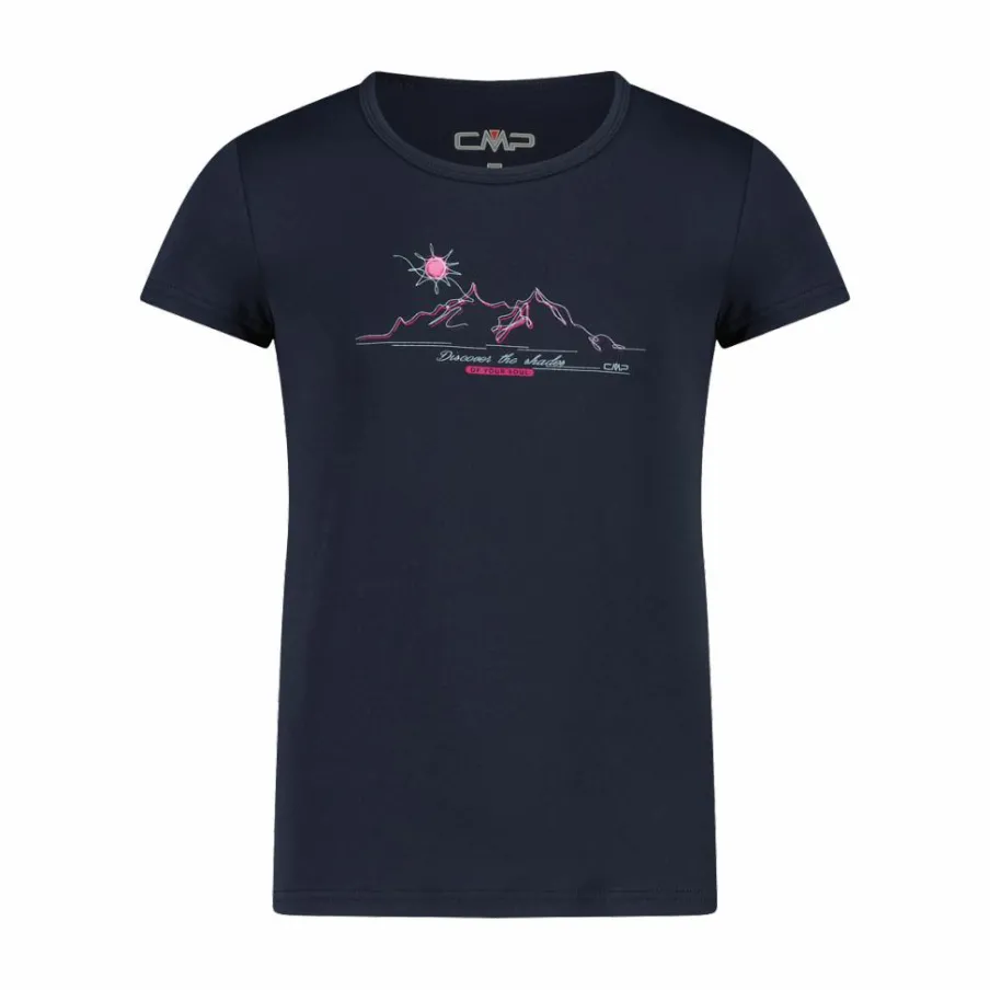 CMP T-Shirt^T-shirt in tessuto tecnico con stampa sul fronte da bambina