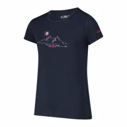 CMP T-Shirt^T-shirt in tessuto tecnico con stampa sul fronte da bambina