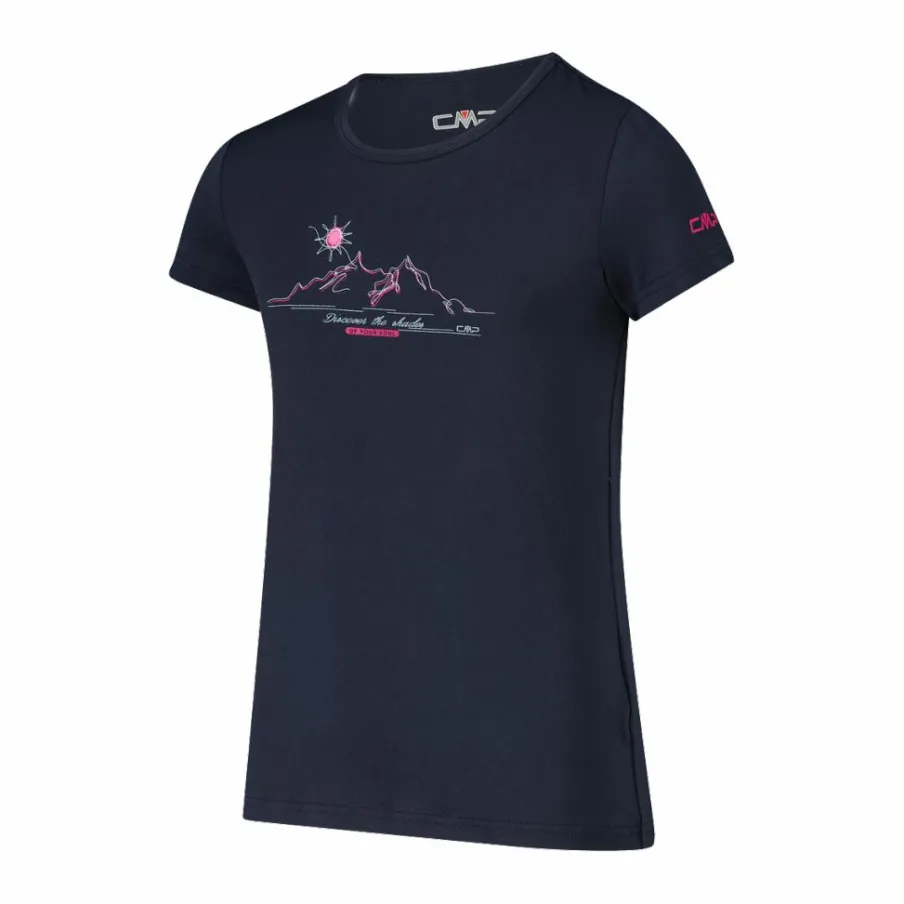 CMP T-Shirt^T-shirt in tessuto tecnico con stampa sul fronte da bambina