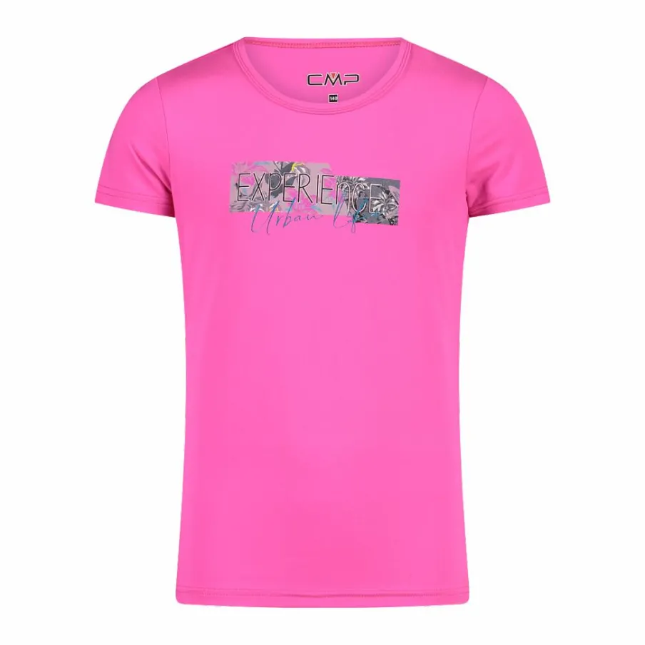 CMP T-Shirt^T-shirt in tessuto tecnico con stampa sul fronte da bambina