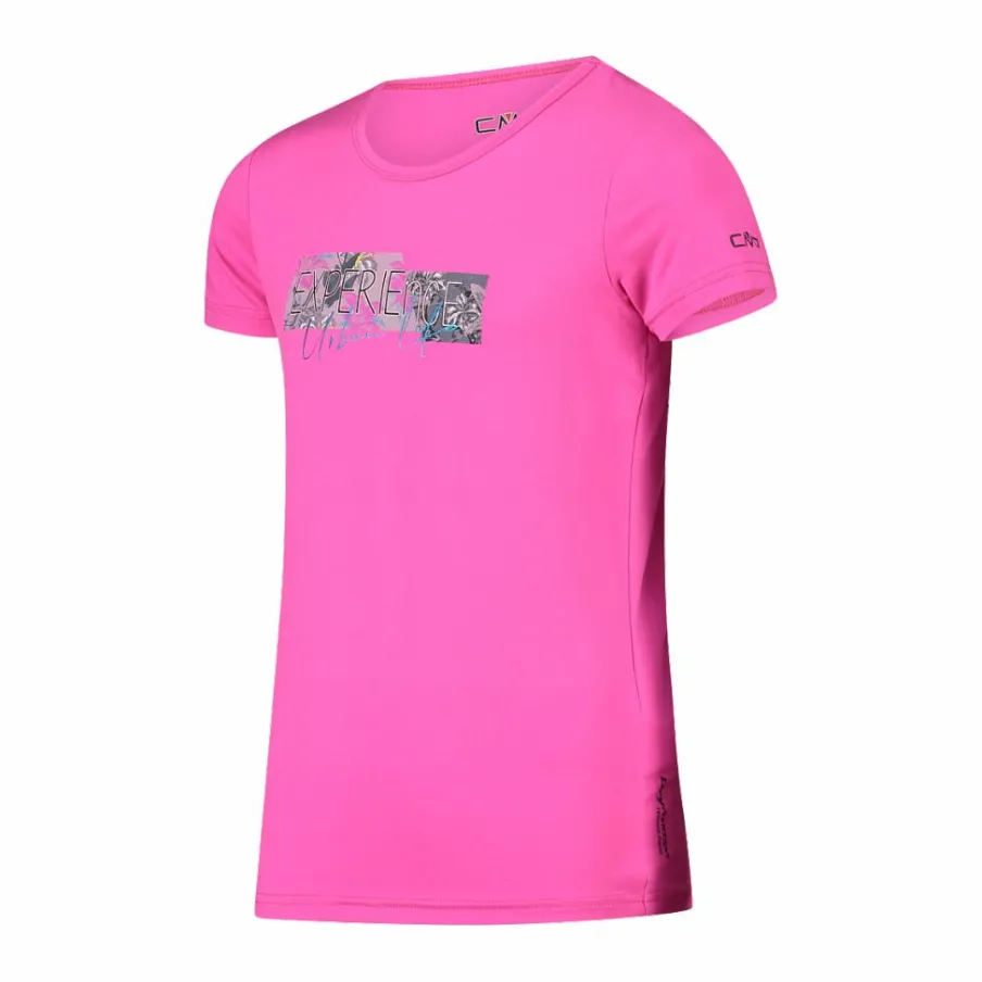 CMP T-Shirt^T-shirt in tessuto tecnico con stampa sul fronte da bambina