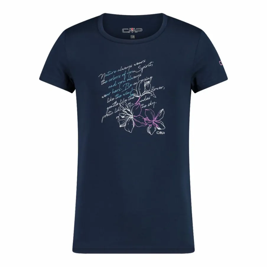 CMP T-Shirt^T-shirt in tessuto tecnico con stampa sul fronte da bambina