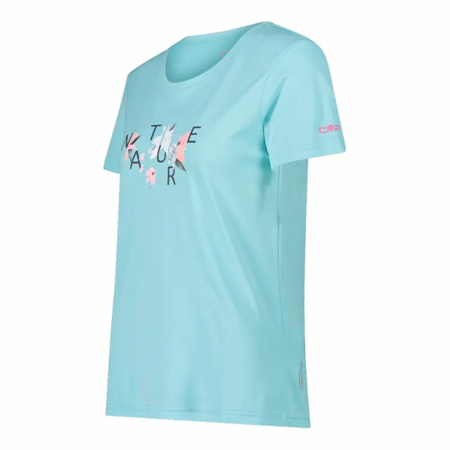 Donna CMP Polo E T-Shirt^T-shirt piquet con stampa sul fronte da donna