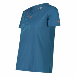 Donna CMP Polo E T-Shirt^T-shirt piquet con stampa sul fronte da donna