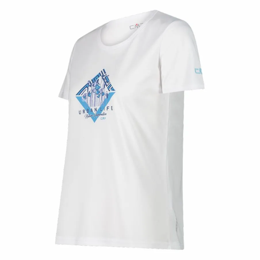 Donna CMP Polo E T-Shirt^T-shirt piquet con stampa sul fronte da donna
