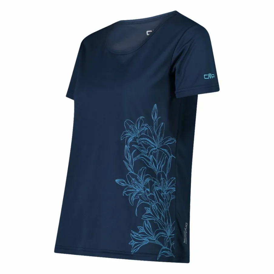 Donna CMP Polo E T-Shirt^T-shirt piquet con stampa sul fronte da donna