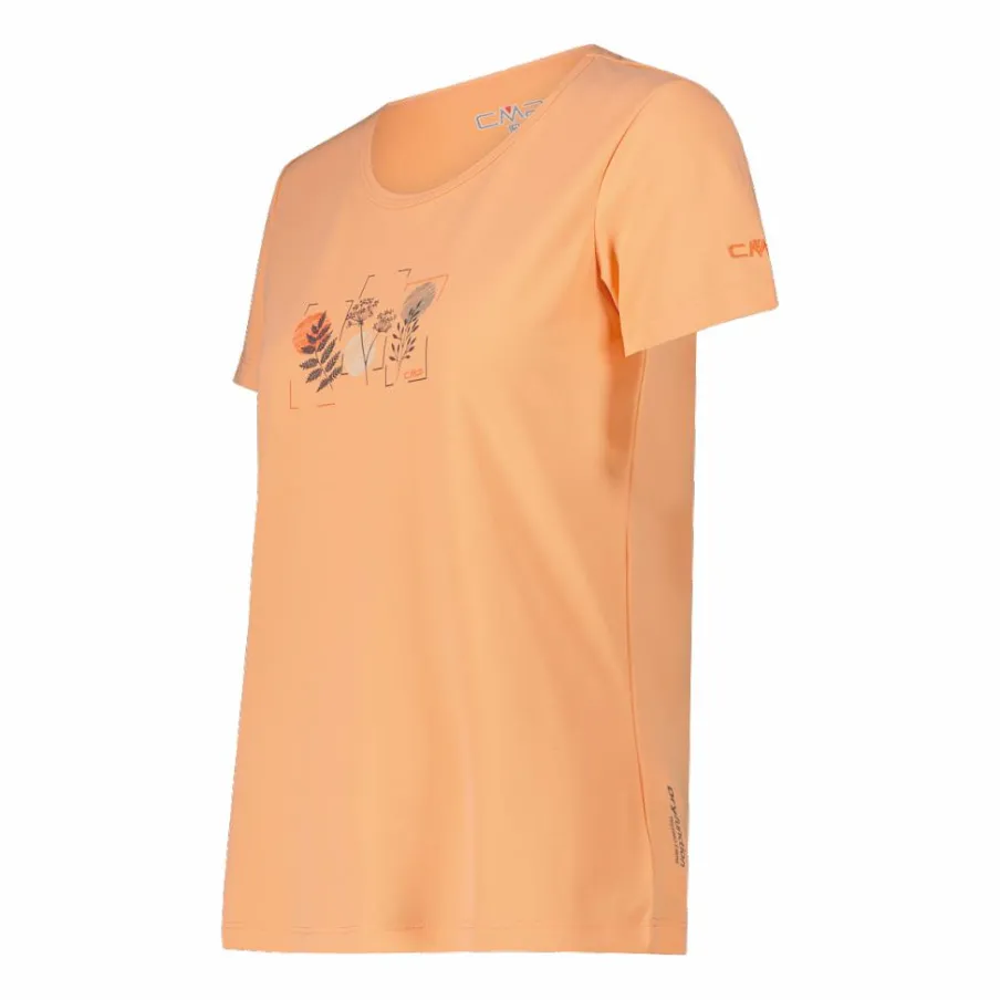 Donna CMP Polo E T-Shirt^T-shirt piquet con stampa sul fronte da donna