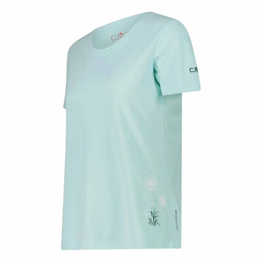 Donna CMP Polo E T-Shirt^T-shirt piquet con stampa sul fronte da donna