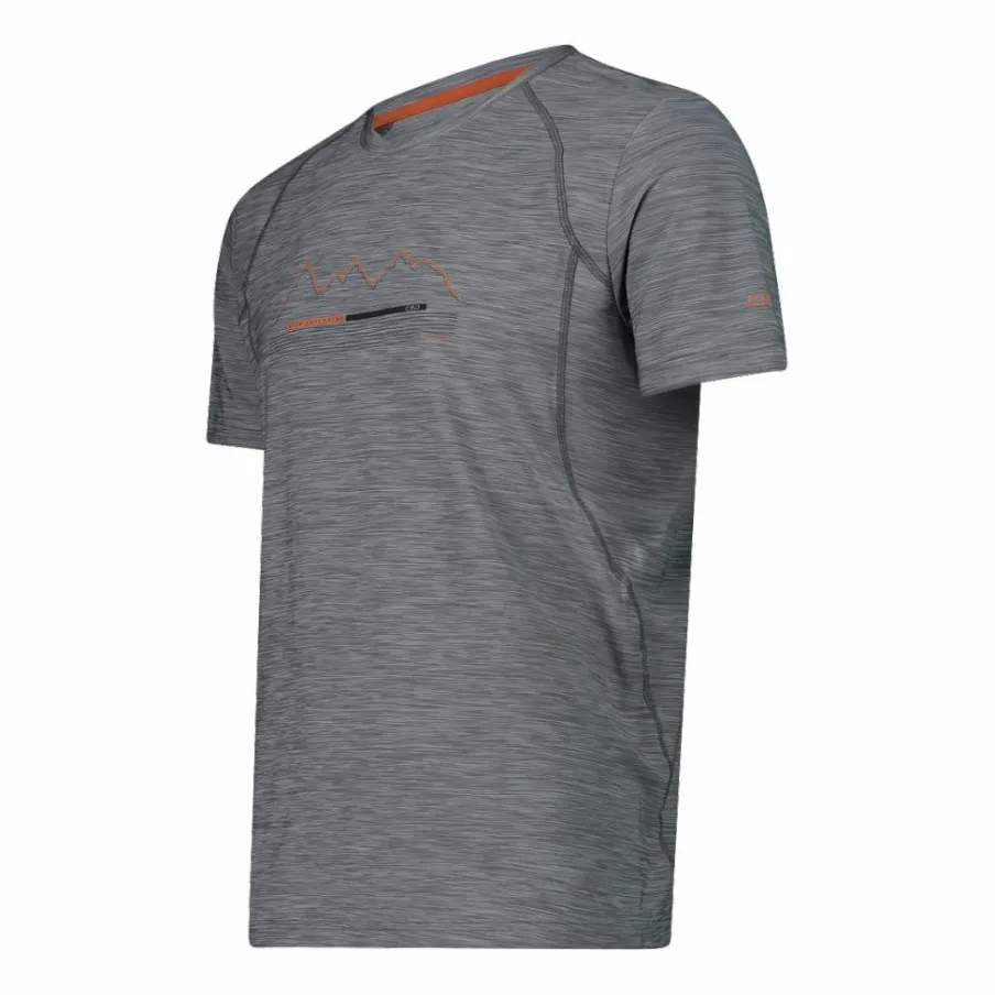 Uomo CMP Polo E T-Shirt^T-shirt stampata in jersey stretch