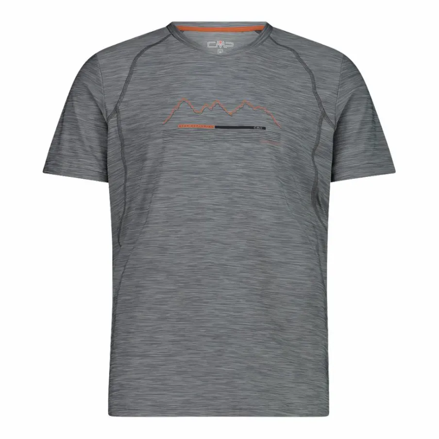 Uomo CMP Polo E T-Shirt^T-shirt stampata in jersey stretch