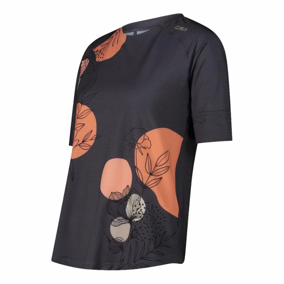 Donna CMP Polo E T-Shirt^T-shirt tecnica a maniche corte con fantasia da Donna