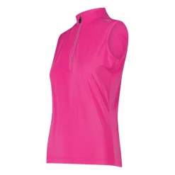 Donna CMP Polo E T-Shirt^T-Shirt tecnica a mezza zip senza maniche da ciclismo da Donna