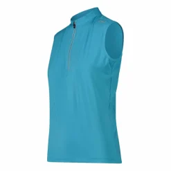Donna CMP Polo E T-Shirt^T-Shirt tecnica a mezza zip senza maniche da ciclismo da Donna