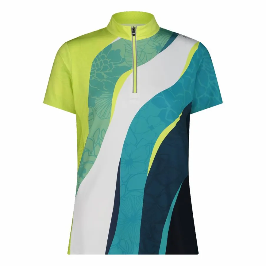 Donna CMP Polo E T-Shirt^T-Shirt tecnica a mezza zip da ciclismo da Donna