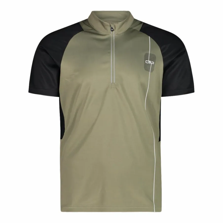 Uomo CMP Polo E T-Shirt^T-shirt tecnica da ciclismo con mezza zip da Uomo