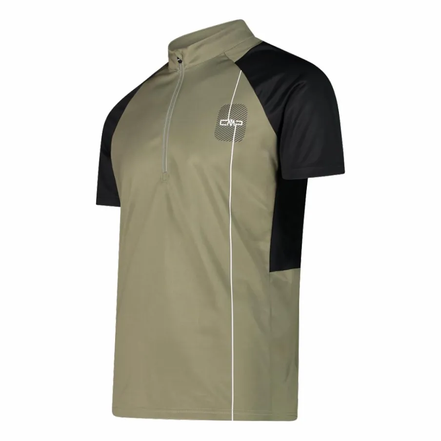 Uomo CMP Polo E T-Shirt^T-shirt tecnica da ciclismo con mezza zip da Uomo