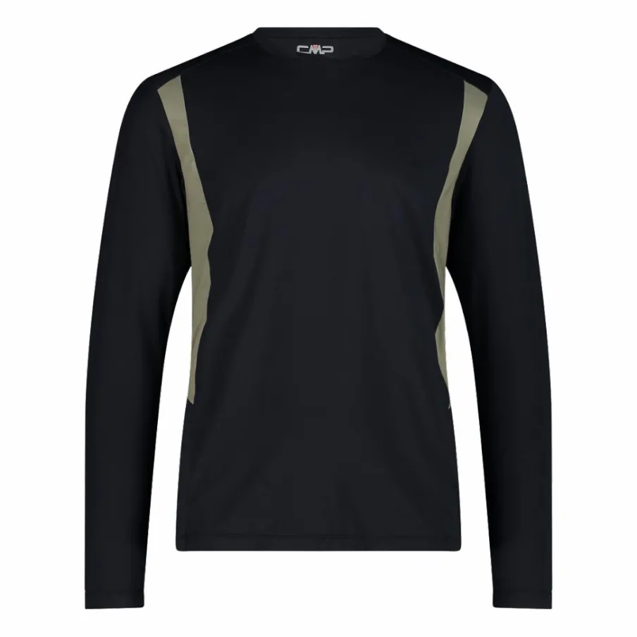 Uomo CMP Polo E T-Shirt^T-Shirt Tecnica Unlimitech a Manica Lunga con Cool Menthol Boost da Uomo