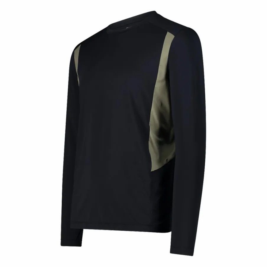 Uomo CMP Polo E T-Shirt^T-Shirt Tecnica Unlimitech a Manica Lunga con Cool Menthol Boost da Uomo
