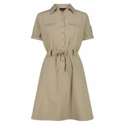 Donna CMP Gonne E Vestiti^Vestito da donna con collo a polo in tessuto stretch