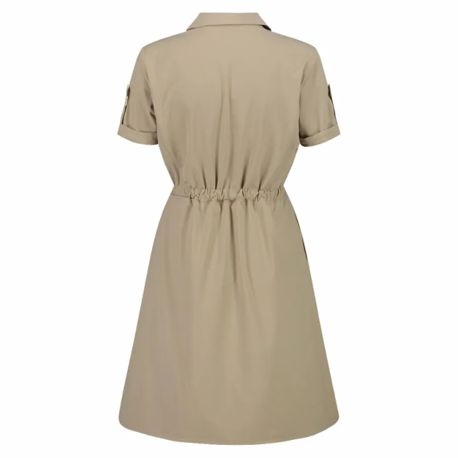 Donna CMP Gonne E Vestiti^Vestito da donna con collo a polo in tessuto stretch